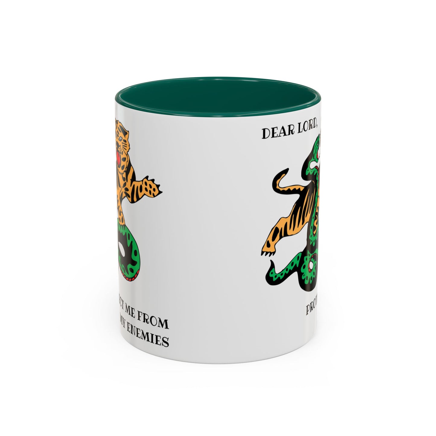 Dear Lord "Protect Me from My Enemies" Mug, 11oz