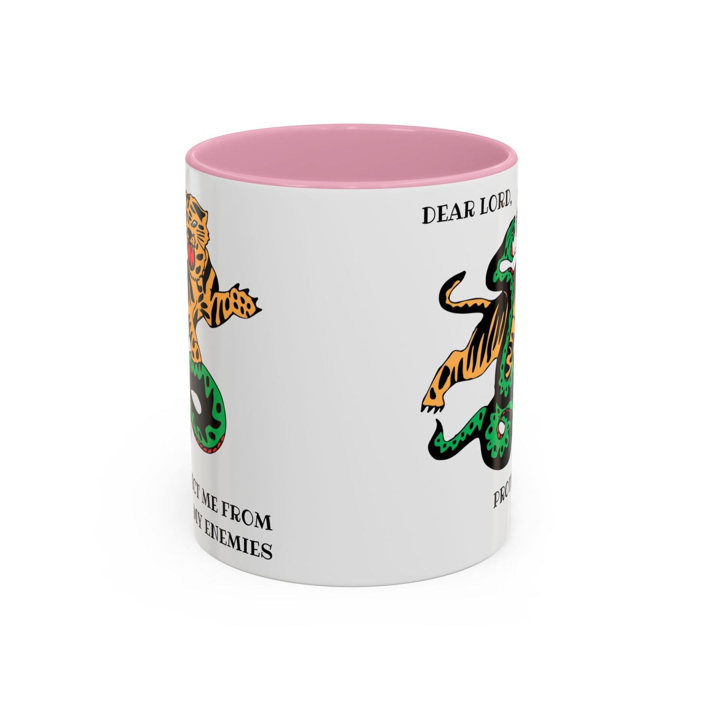 Dear Lord "Protect Me from My Enemies" Mug, 11oz