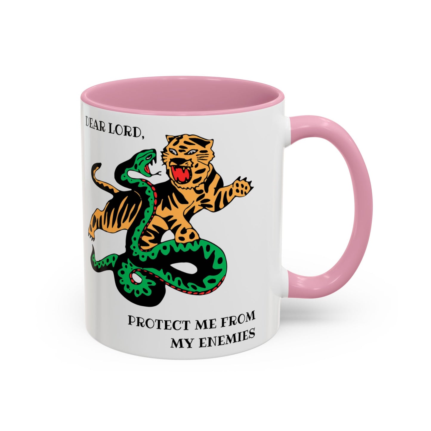 Dear Lord "Protect Me from My Enemies" Mug, 11oz