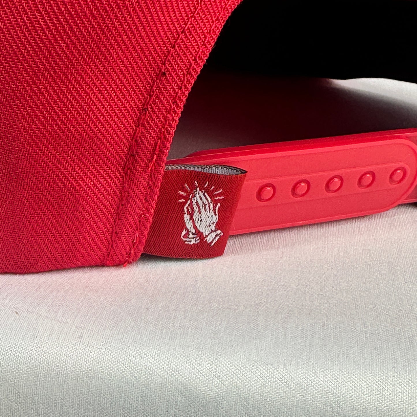 Dear Lord Script Snapback - Red /White