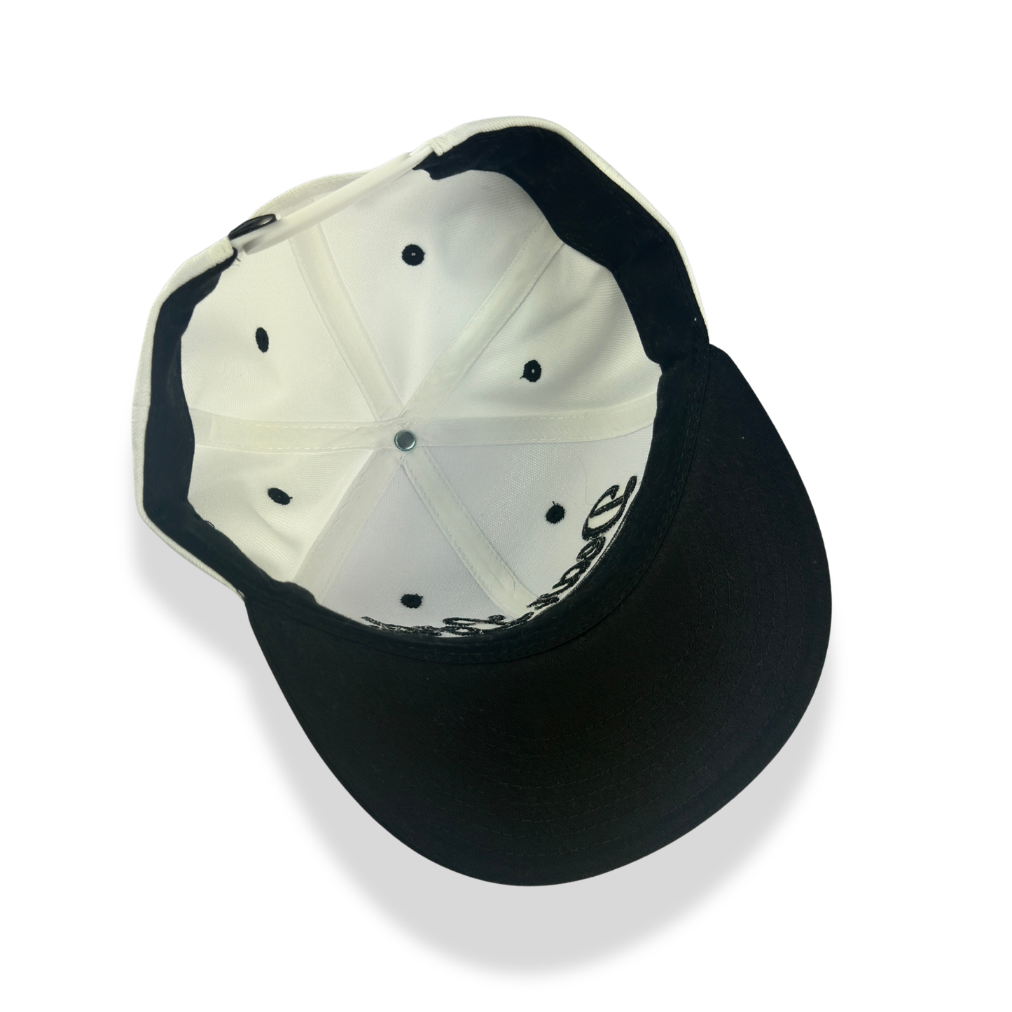 Dear Lord Script Snapback - White / Black