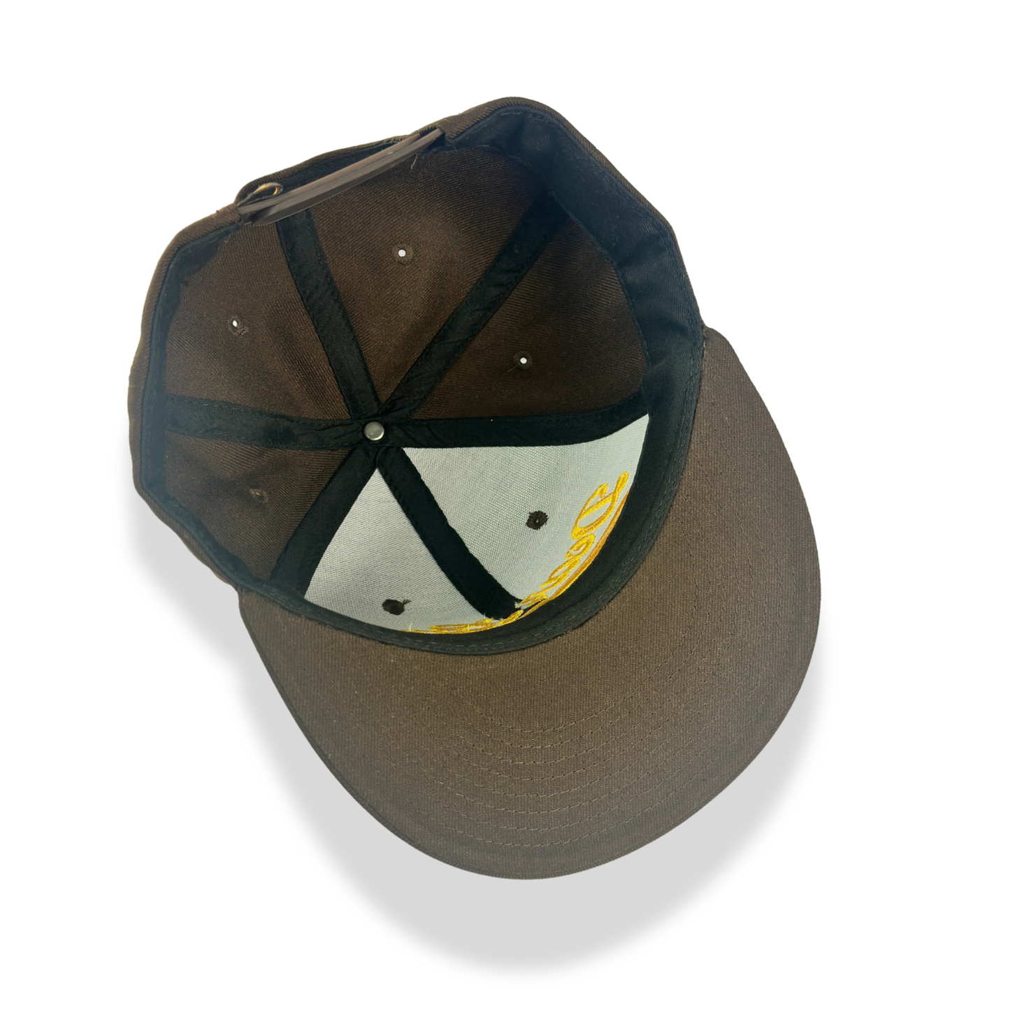 Dear Lord Script Snapback - Brown / Gold