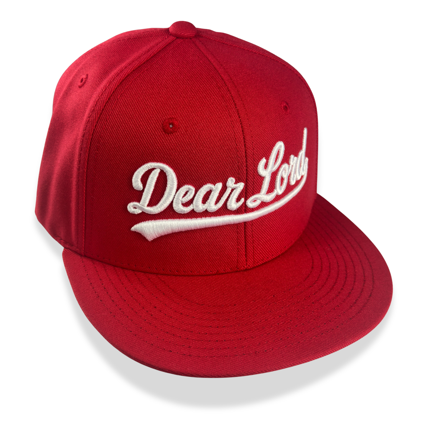 Dear Lord Script Snapback - Red /White